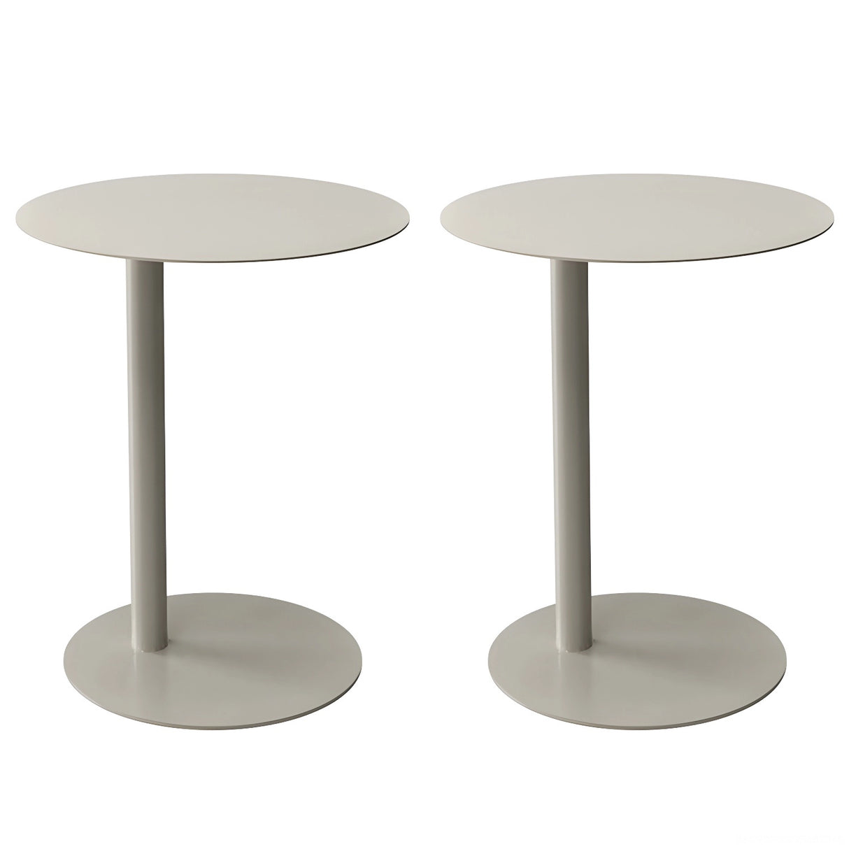 Colorful Round Metal C-Shaped Scandinavian Side Table Image - 31
