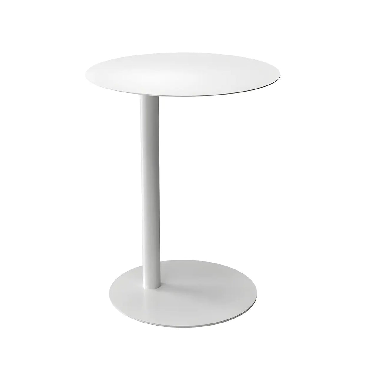 Colorful Round Metal C-Shaped Scandinavian Side Table Image - 8