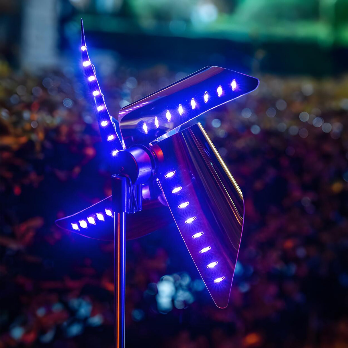 Colorful Windmill Garden Decorative Landscape Lighting Image - 4