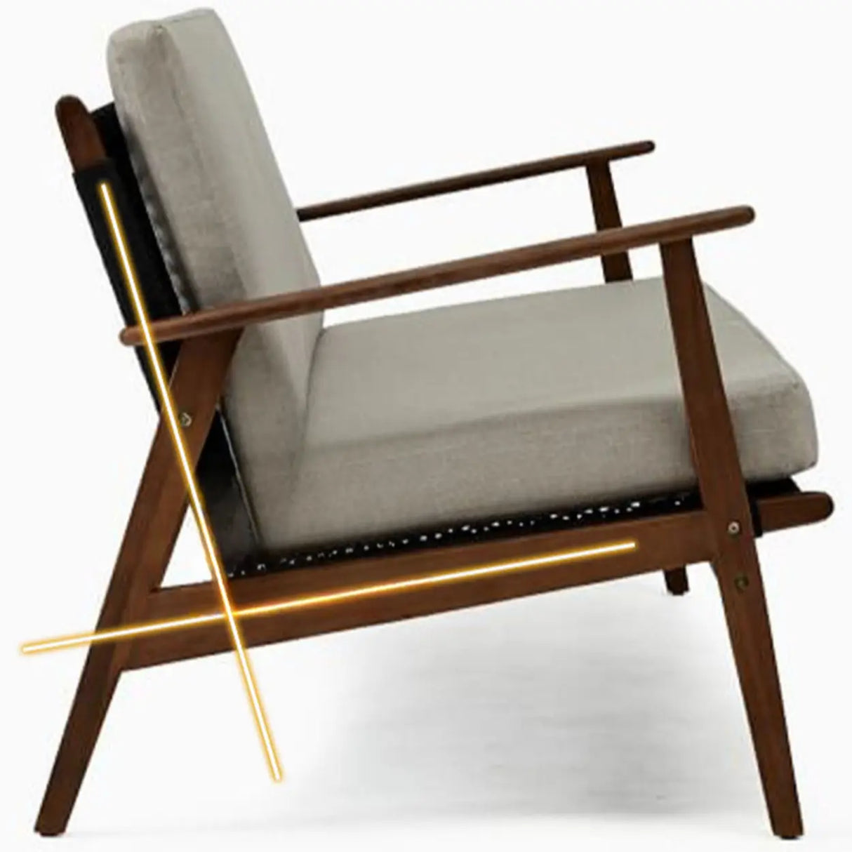 Comfortable Teak Beige Cushions and Pillow Patio Sofa Set Image - 10