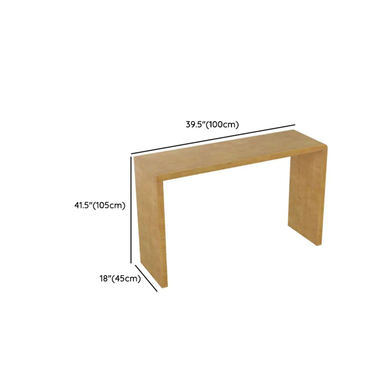 Compact Wooden Breakfast Bar with Built-In Storage Shelves