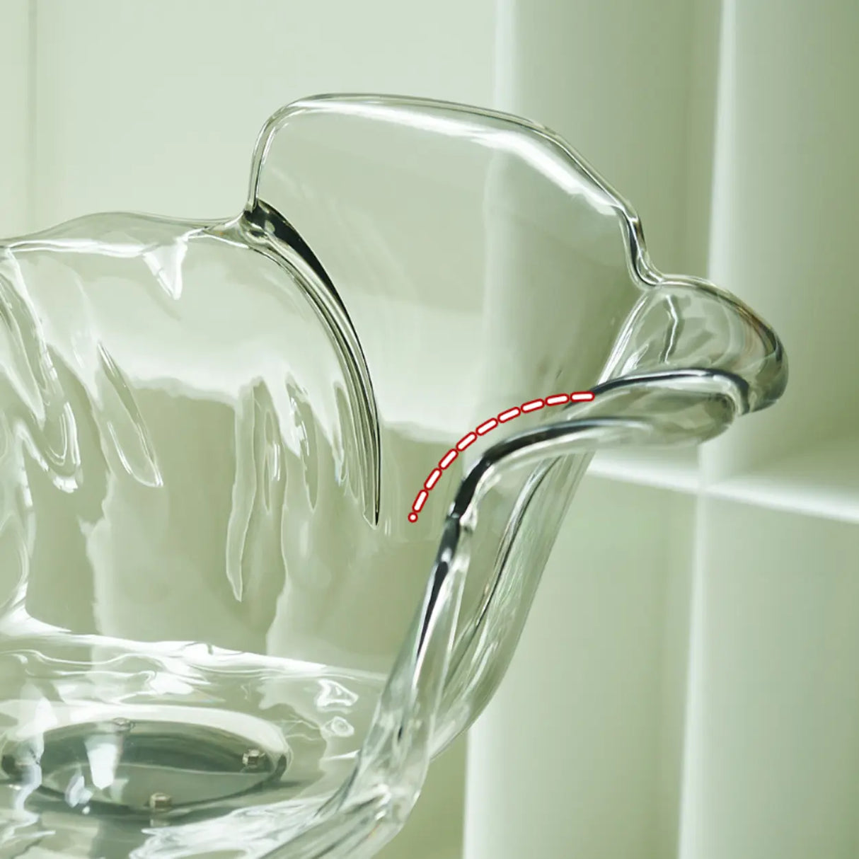 Concave Adjustable Height Swivel Acrylic Bar Stool Image - 13