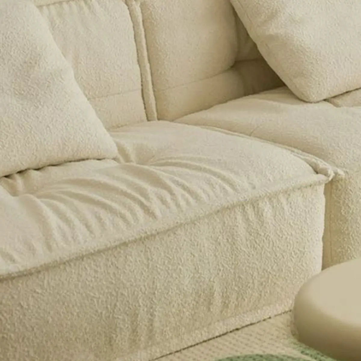 Concealed Support Sherpa Square Arm Tight Back Loveseat Image - 4