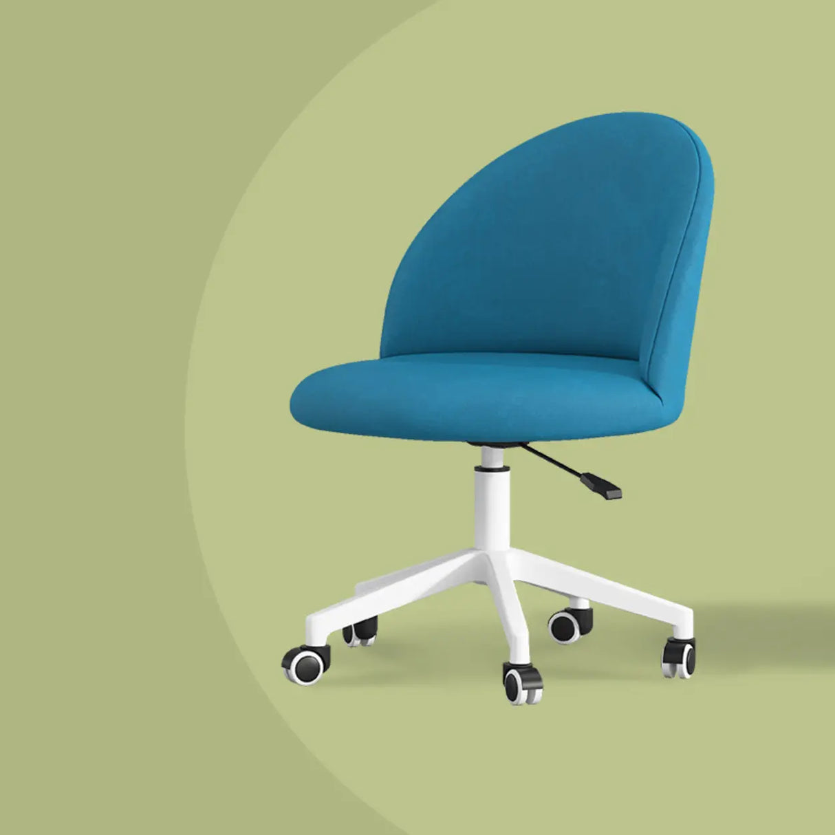 Contemporary Adjustable Ergonomic Upholstered Office Chair Image - 7