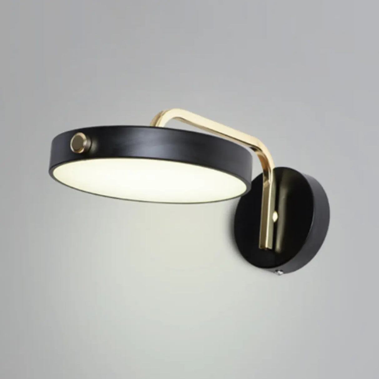 Contemporary Adjustable Round Metal LED Wall Sconce Image - 17