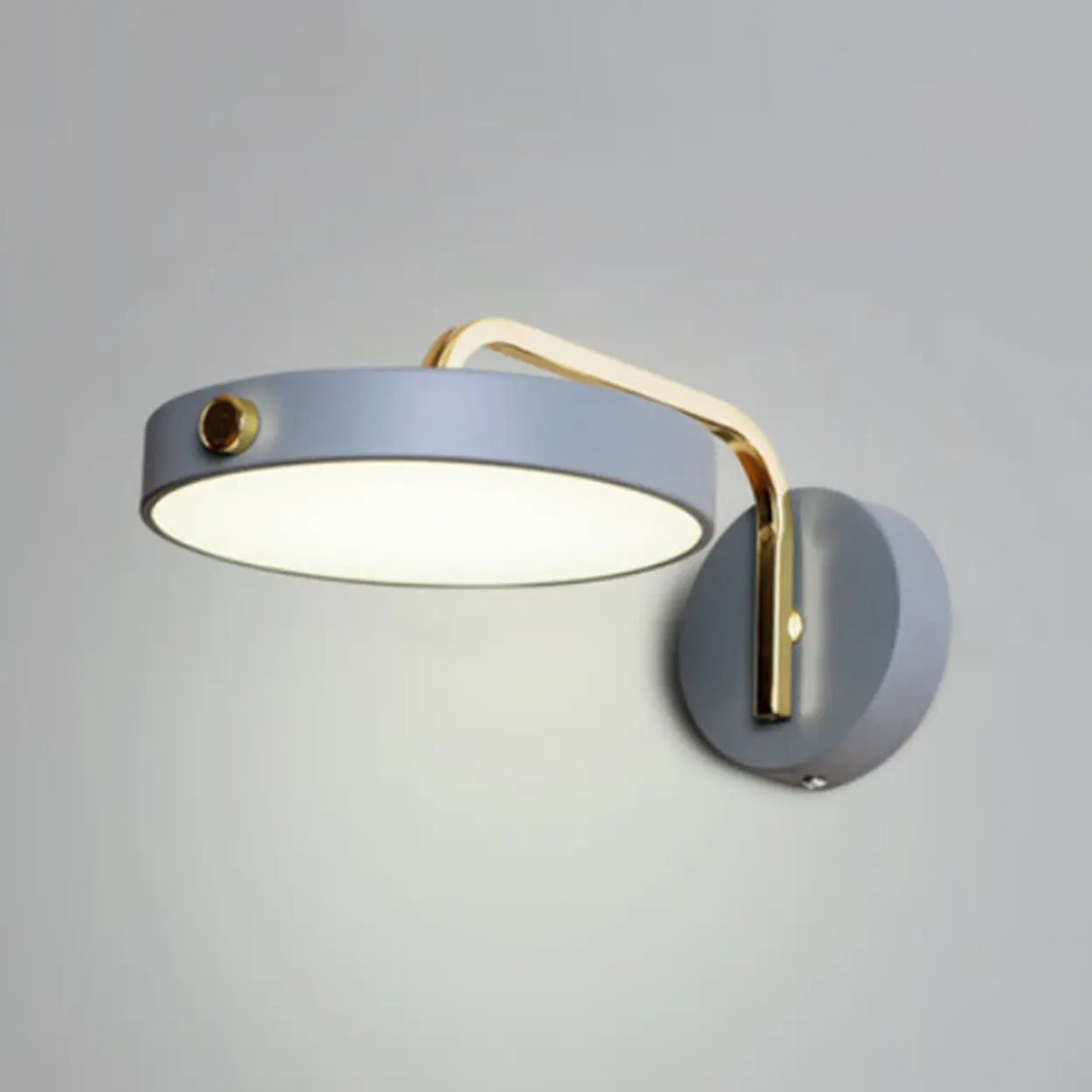 Contemporary Adjustable Round Metal LED Wall Sconce Image - 4