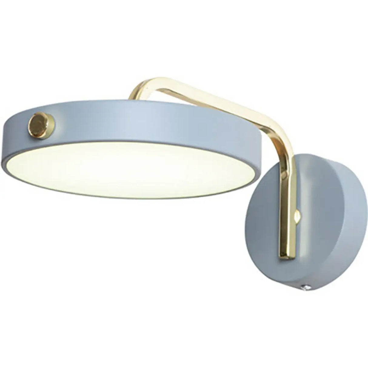 Contemporary Adjustable Round Metal LED Wall Sconce Image - 8