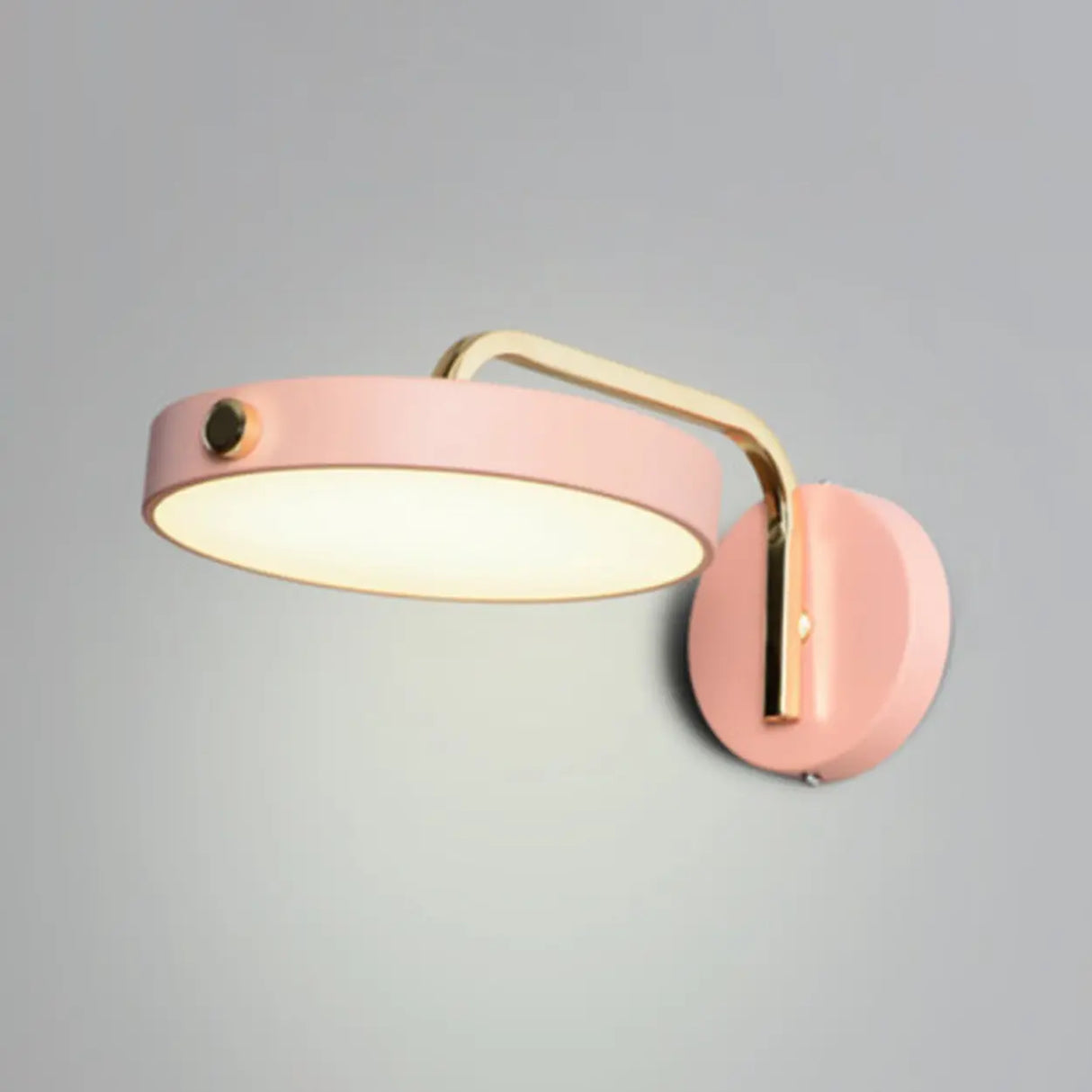 Contemporary Adjustable Round Metal LED Wall Sconce Image - 9