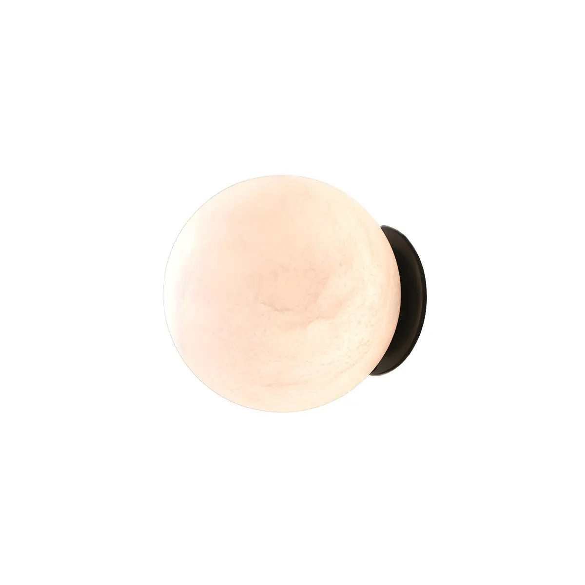 Contemporary Alabaster White Globe Bedroom Wall Sconce Image - 5