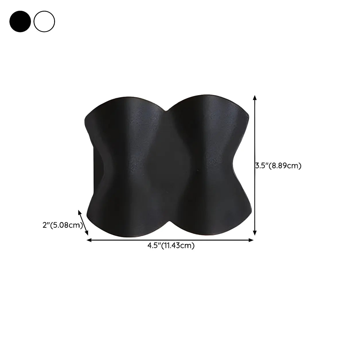 Contemporary Art Wavy Metal LED Wall Light Warm Light