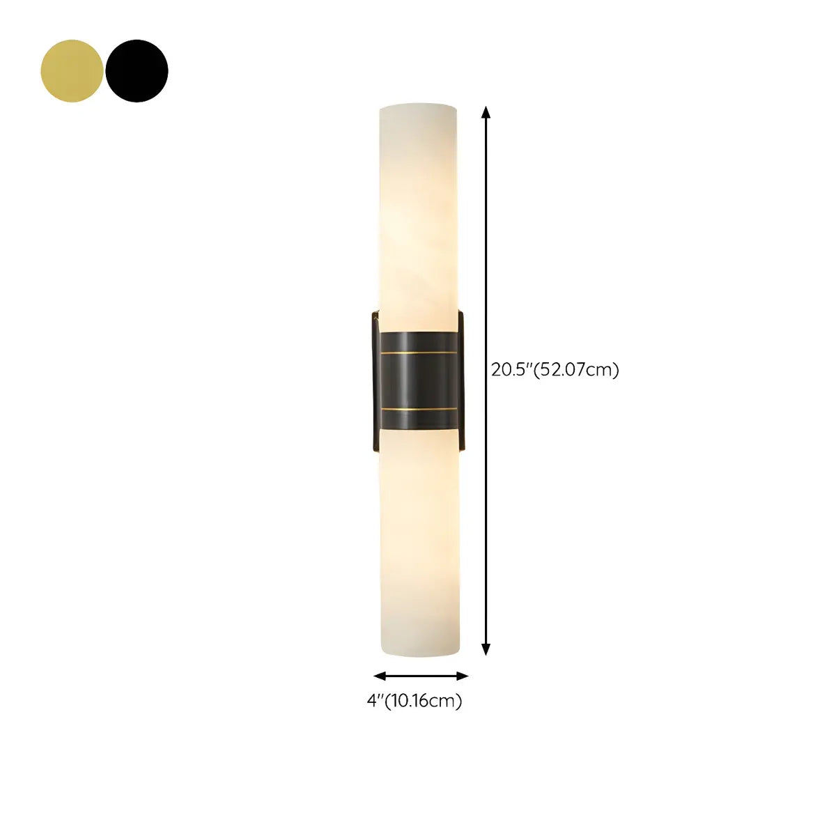 Contemporary Bedroom Alabaster Industrial LED Wall Lamp