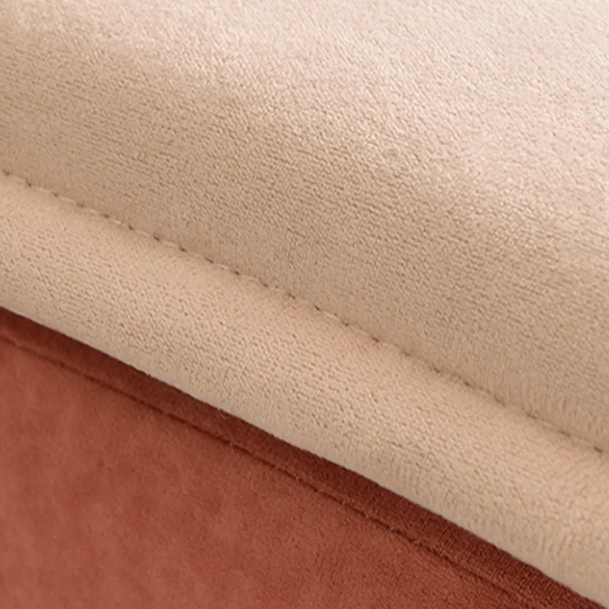 Contemporary Beige Small Reclining Armless Chaise Image - 24