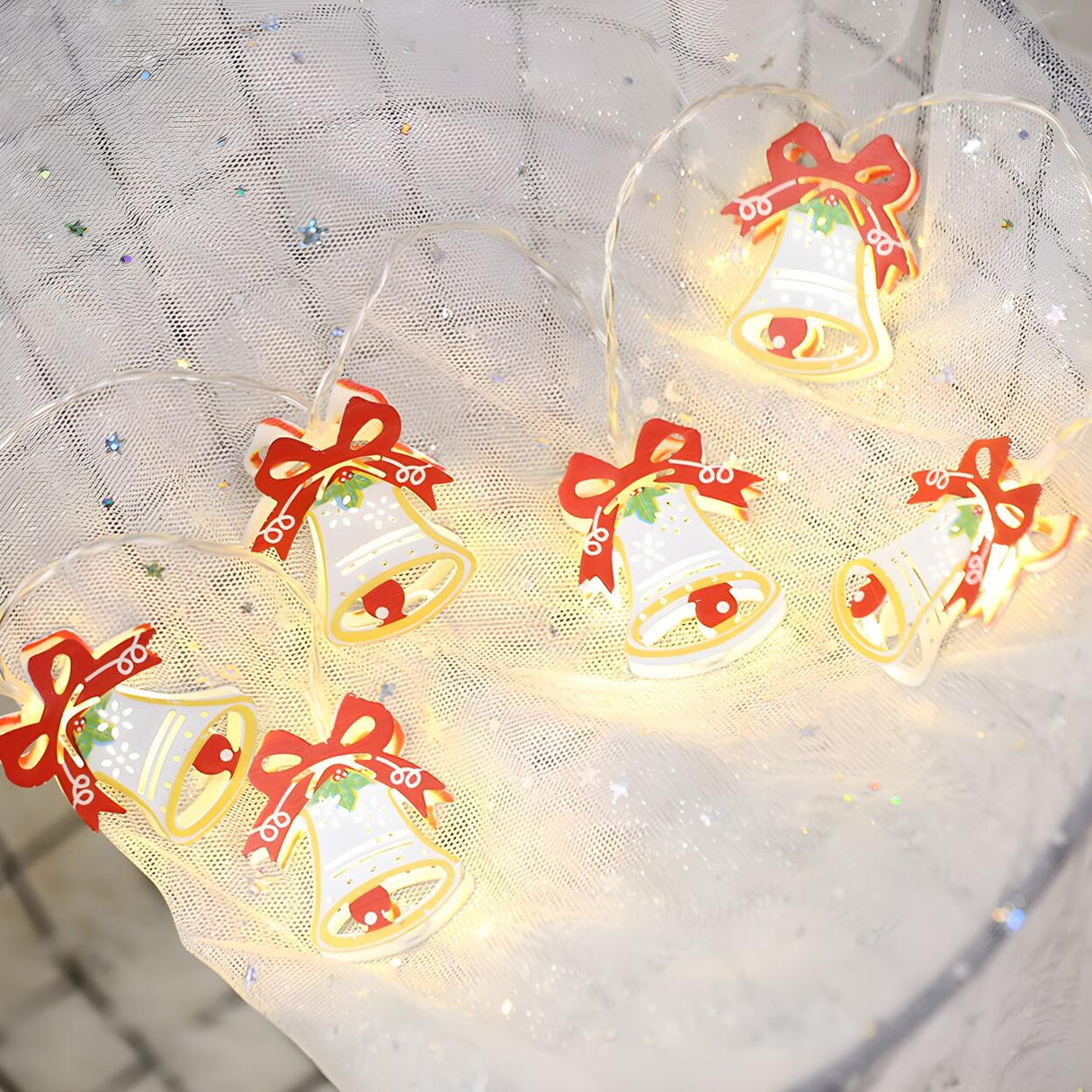 Contemporary Christmas Decor Snowman LED String Lights Image - 9