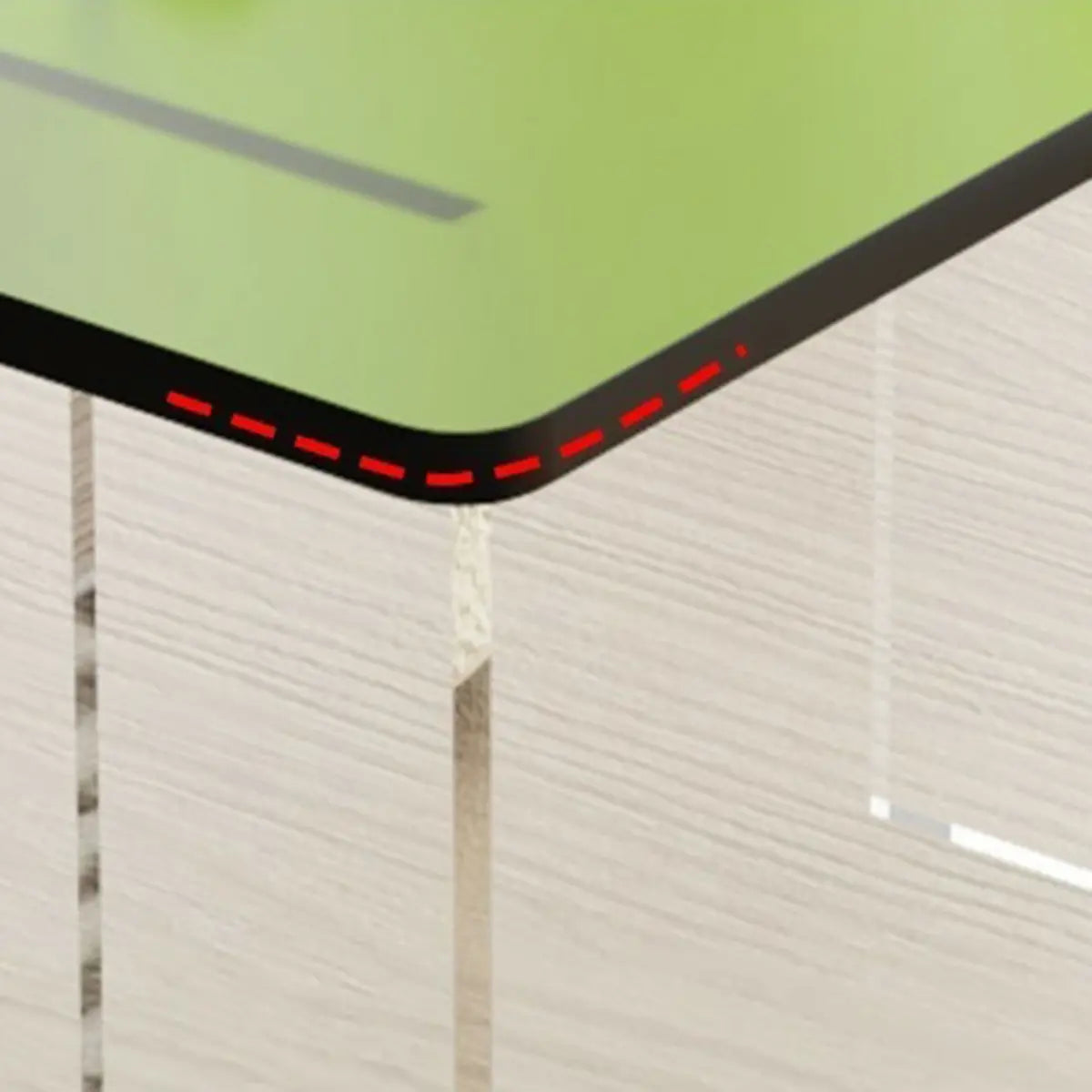 Contemporary Clear Acrylic Rectangular Coffee Table Image - 7