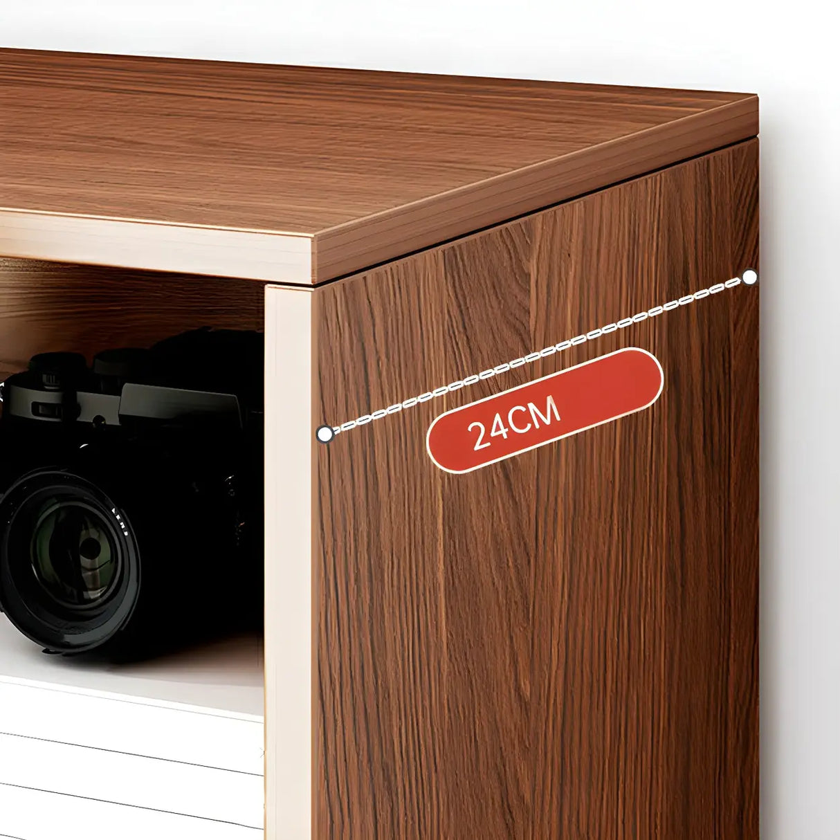 Contemporary Closed Back Wooden Standard Bookcases Image - 11