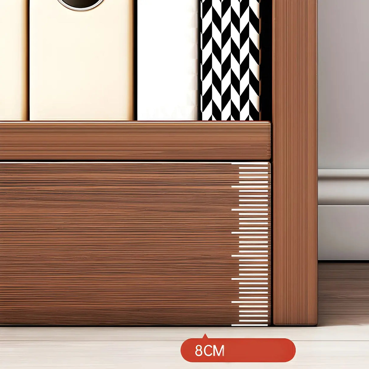 Contemporary Closed Back Wooden Standard Bookcases Image - 13