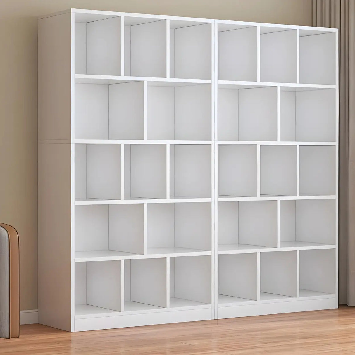 Contemporary Closed Back Wooden Standard Bookcases Image - 22