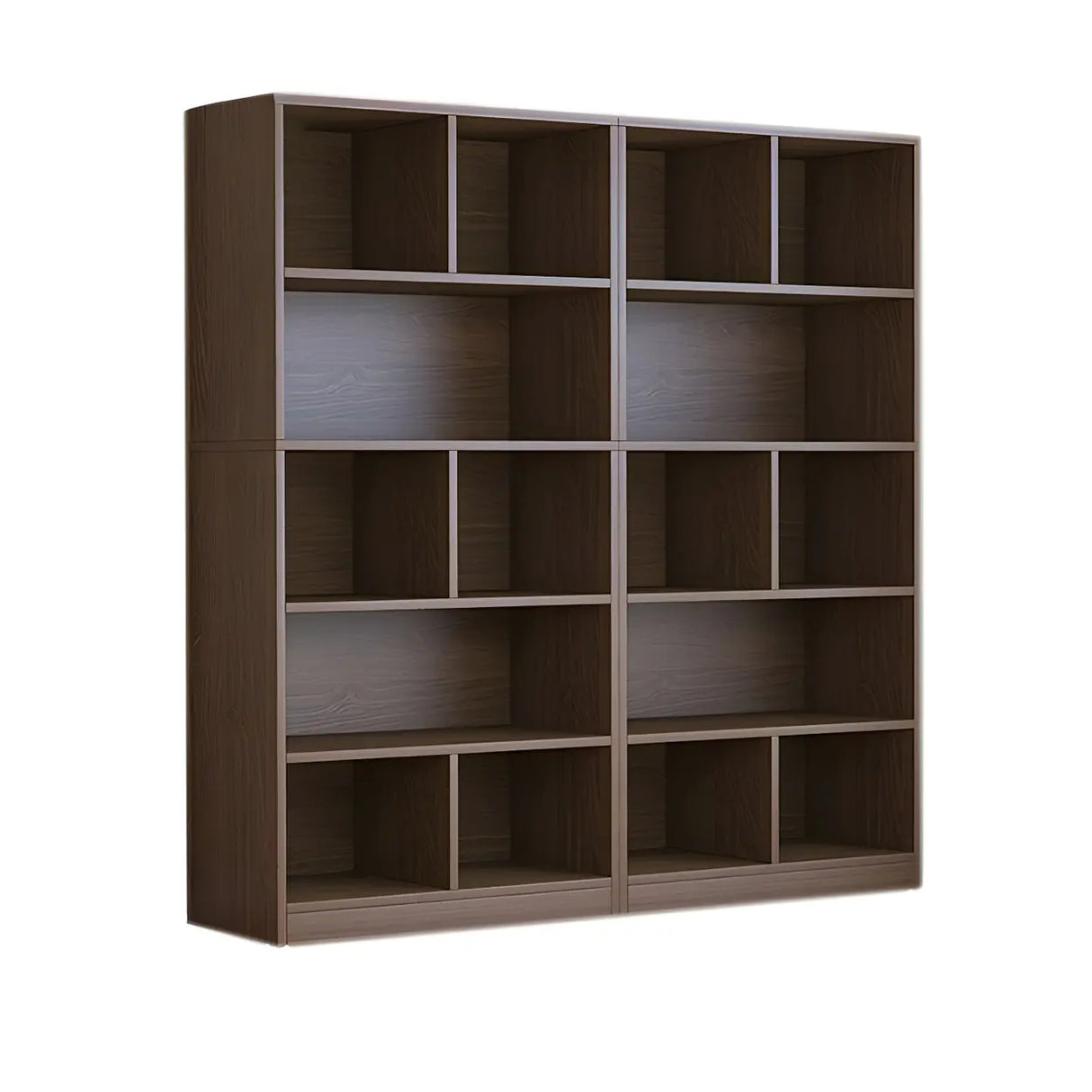 Contemporary Closed Back Wooden Standard Bookcases Image - 9