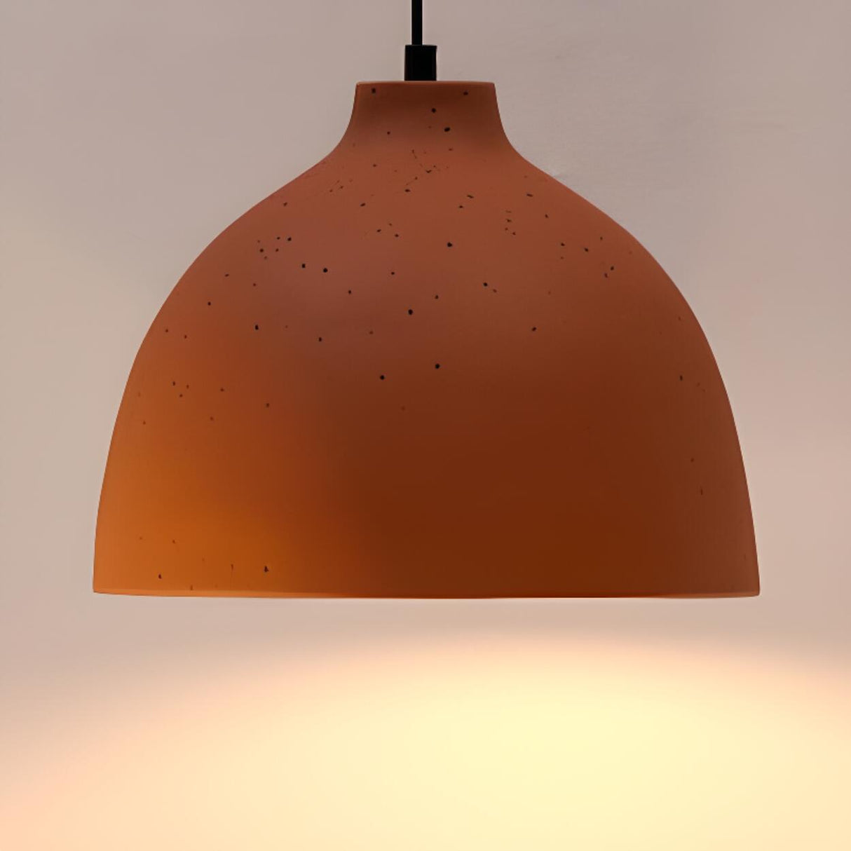 Contemporary Dome Resin Pendant Light Adjustable Height Image - 13