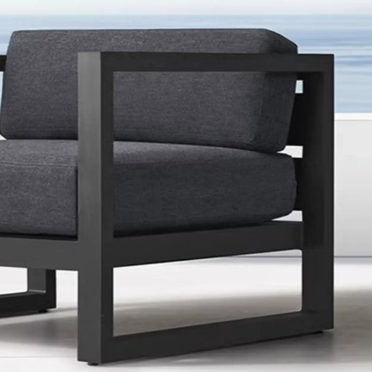 Contemporary Fade Resistant Metal Beige Outdoor Patio Set Image - 10