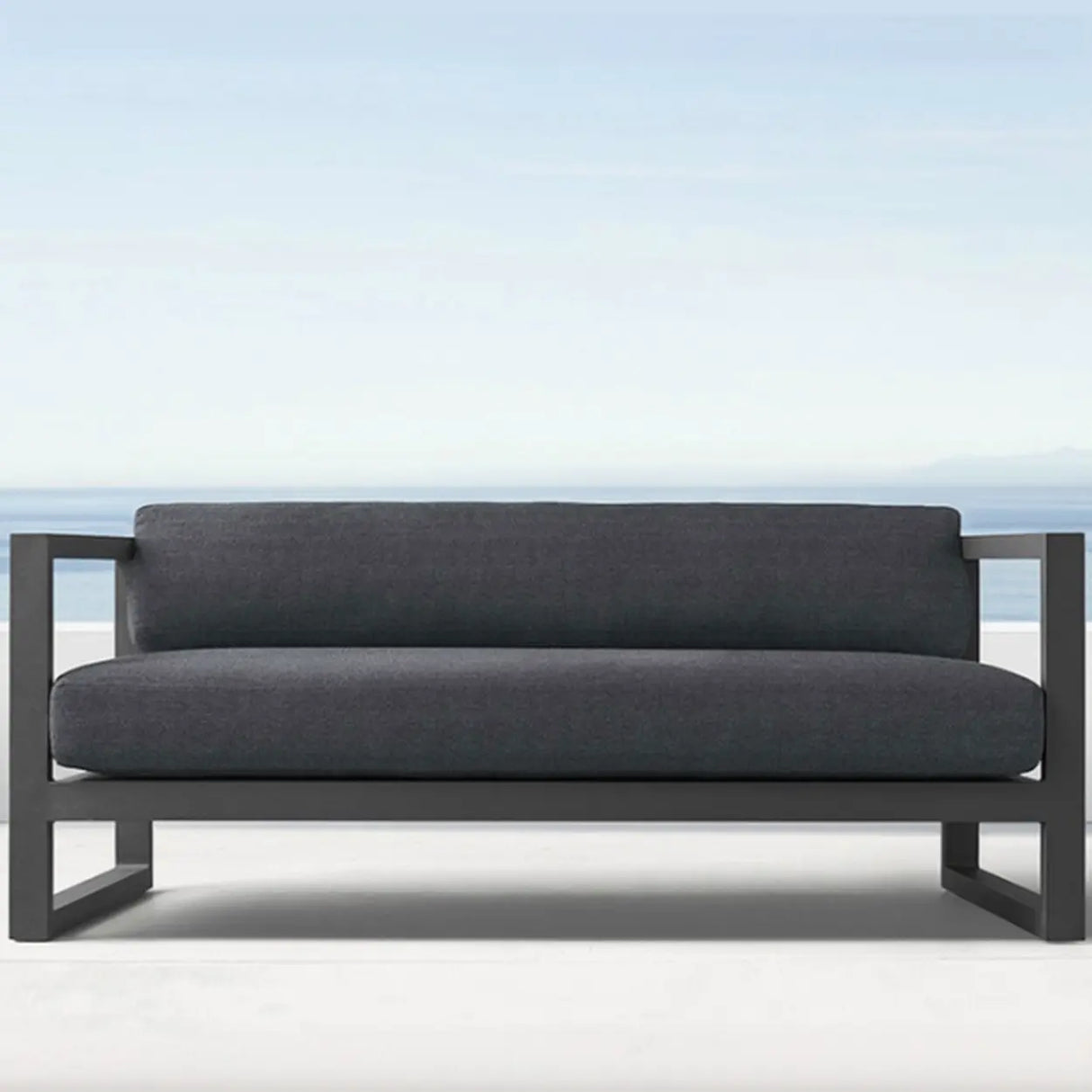 Contemporary Fade Resistant Metal Beige Outdoor Patio Set Image - 3