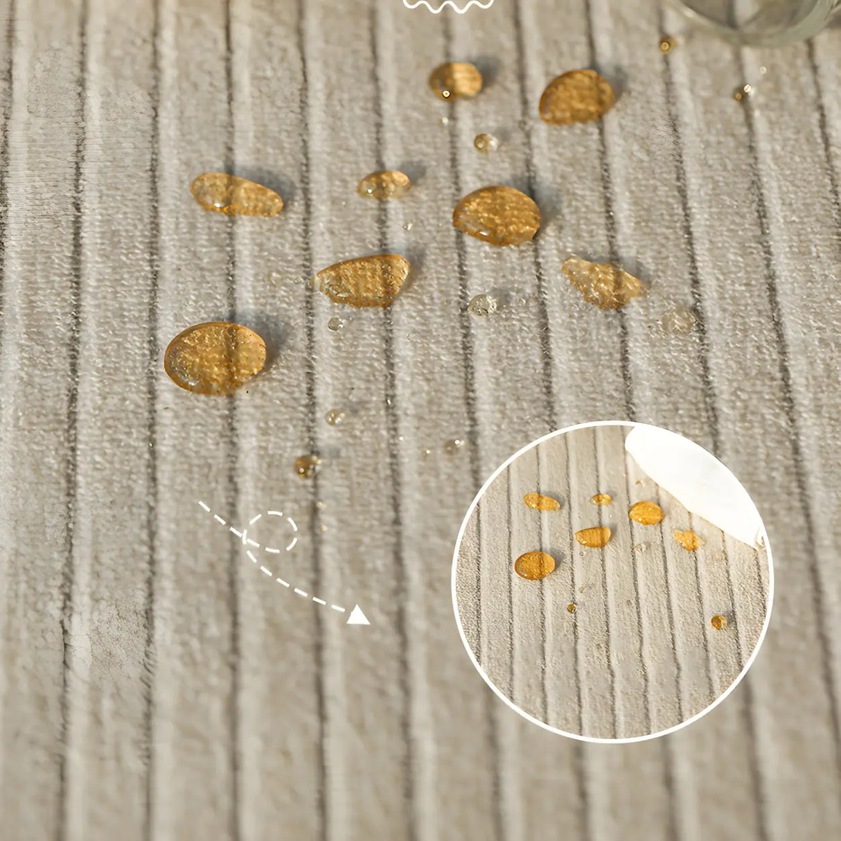 Contemporary Geometric Flannel Apricot Area Rug Image - 9