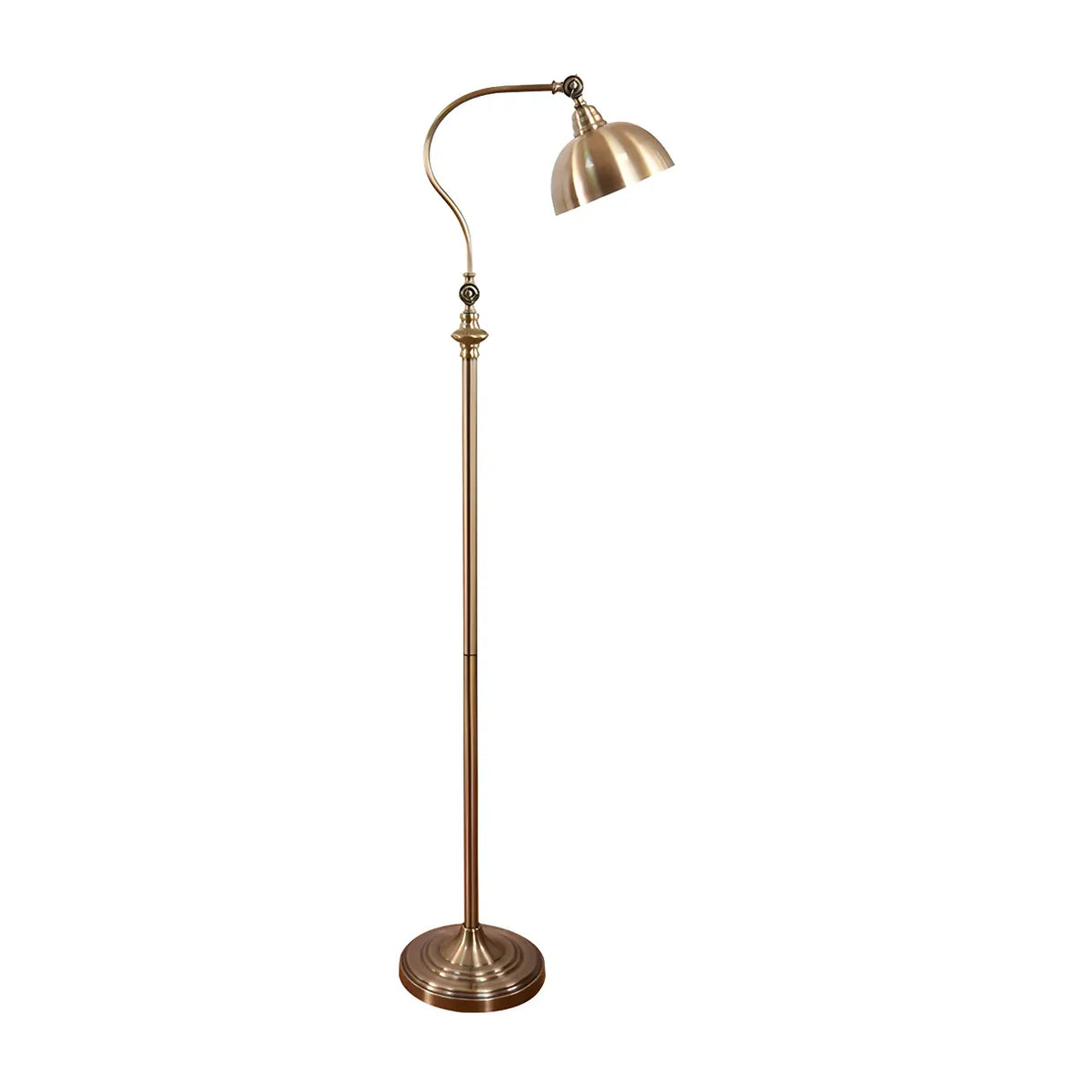 Contemporary Gold Dome Metal Living Room Floor Lamp Image - 11