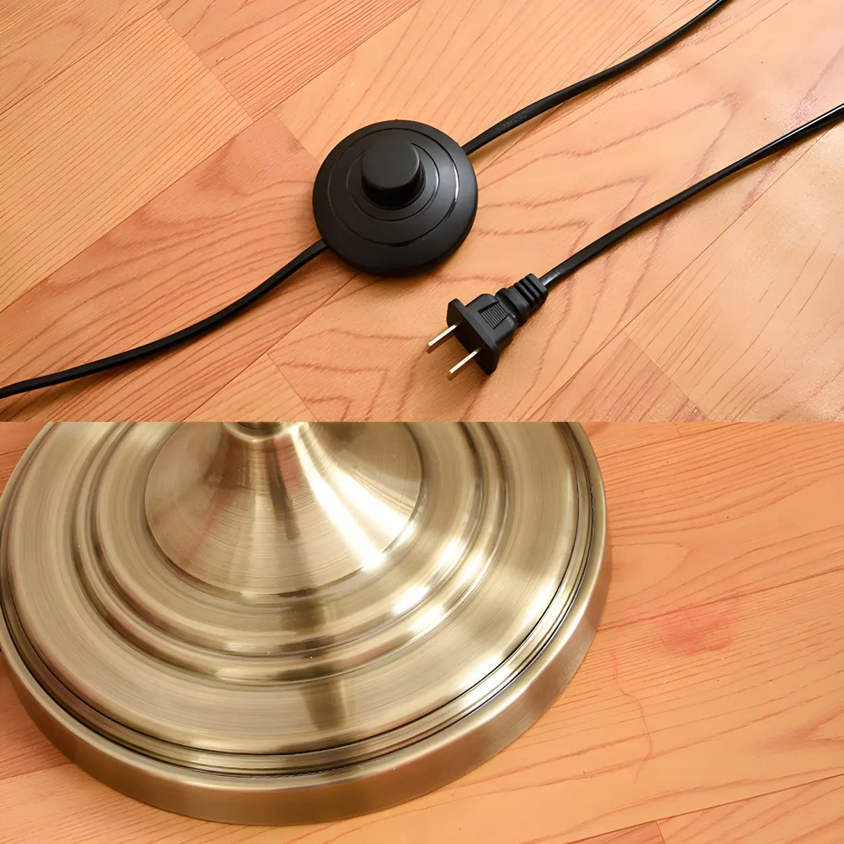 Contemporary Gold Dome Metal Living Room Floor Lamp Image - 14