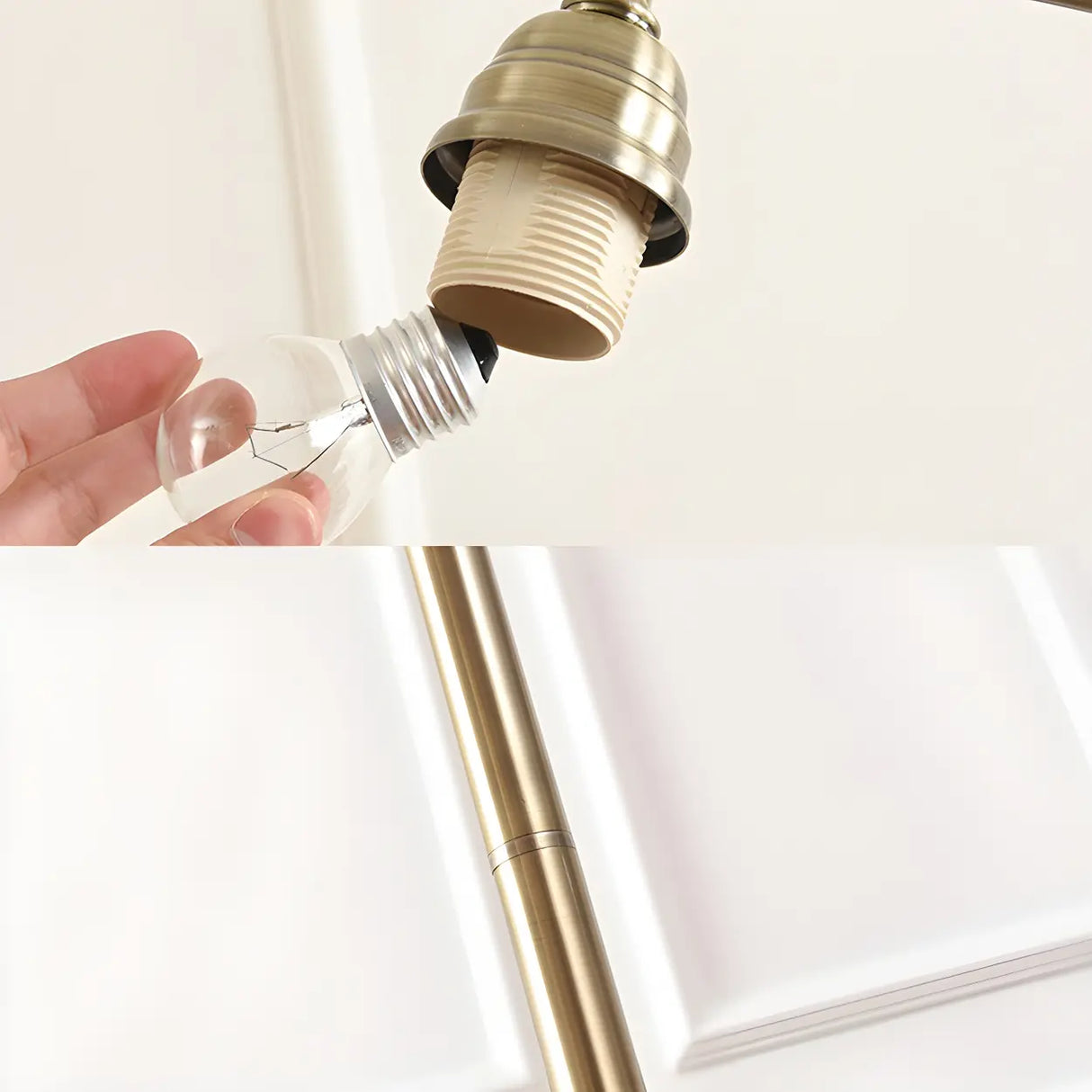 Contemporary Gold Dome Metal Living Room Floor Lamp Image - 16