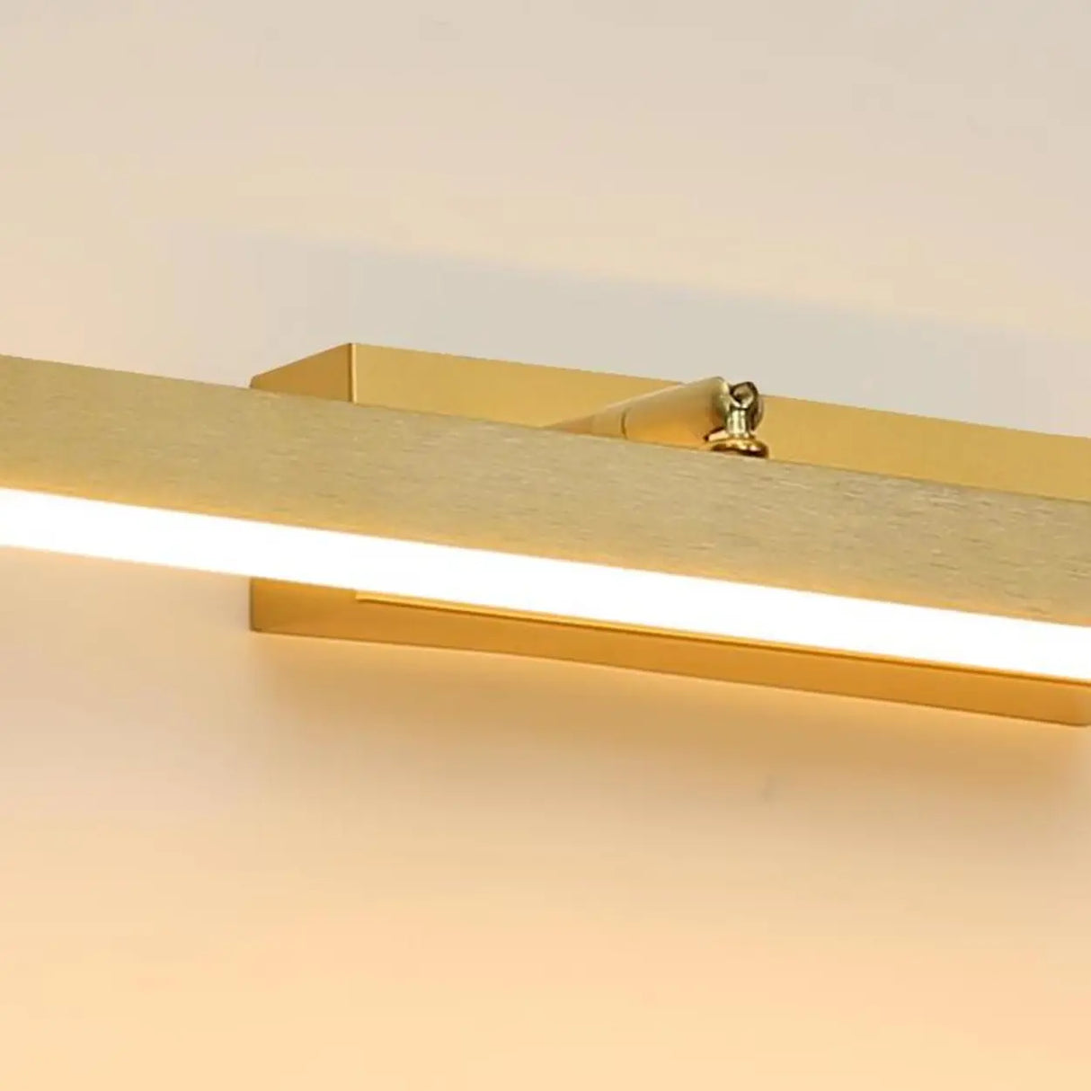 Contemporary Gold Linear LED Wall Mount Vanity Light Image - 8