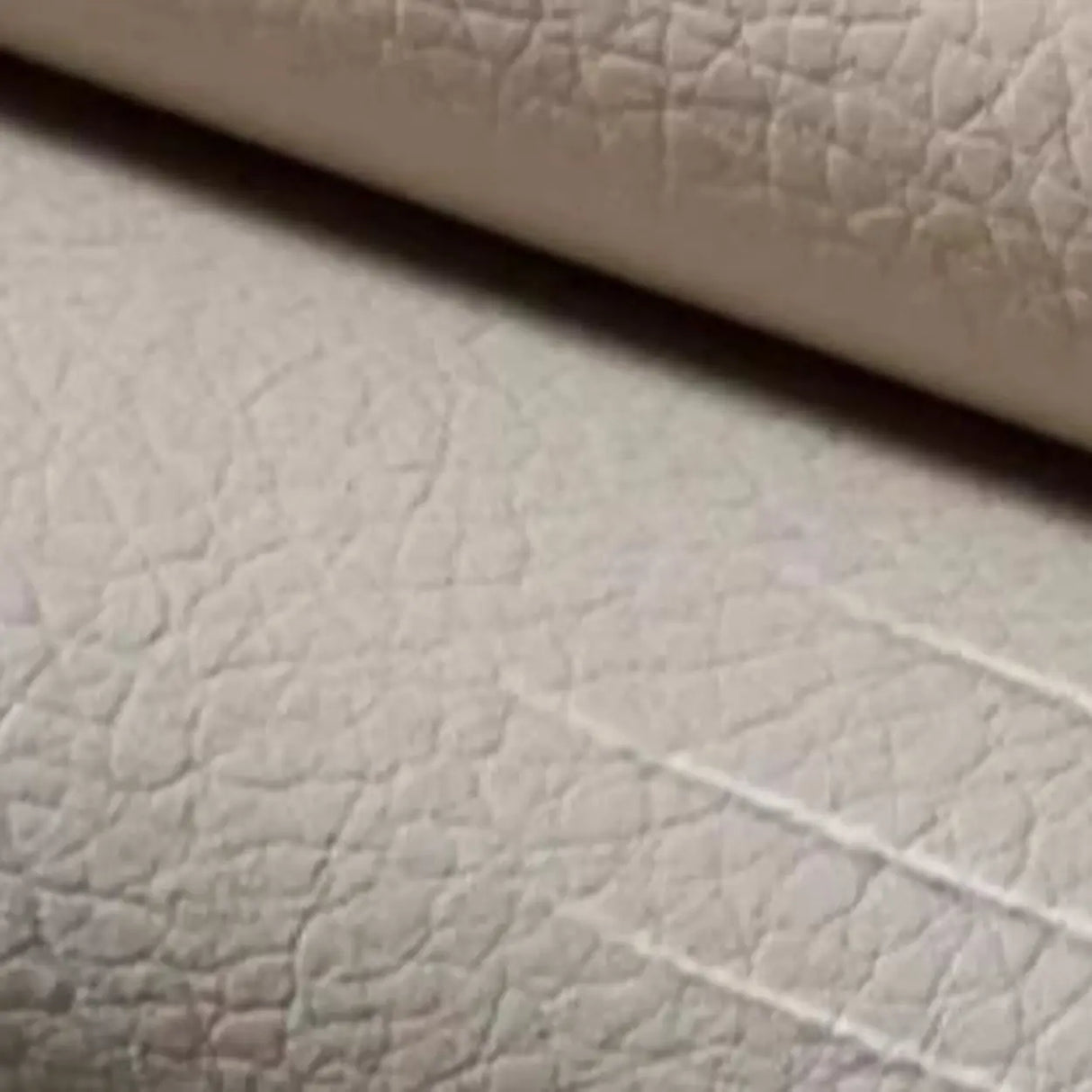 Contemporary Ivory Wood Frame Ergonomic Leather Office Chair Image - 10