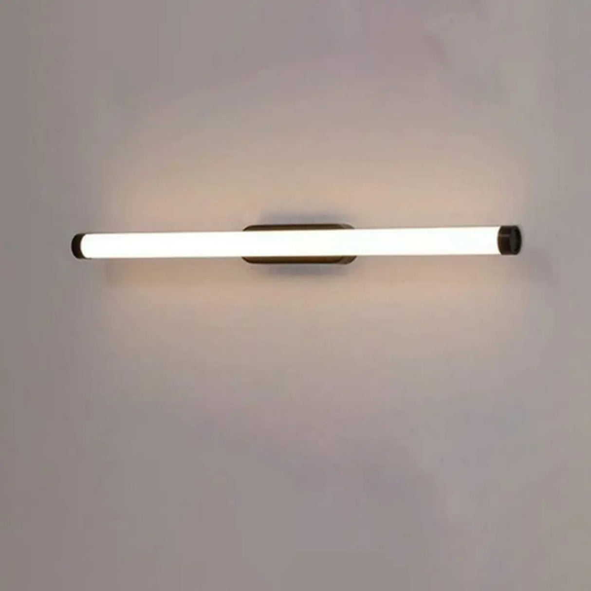 Contemporary Linear LED Bathroom Black Vanity Light Image - 8