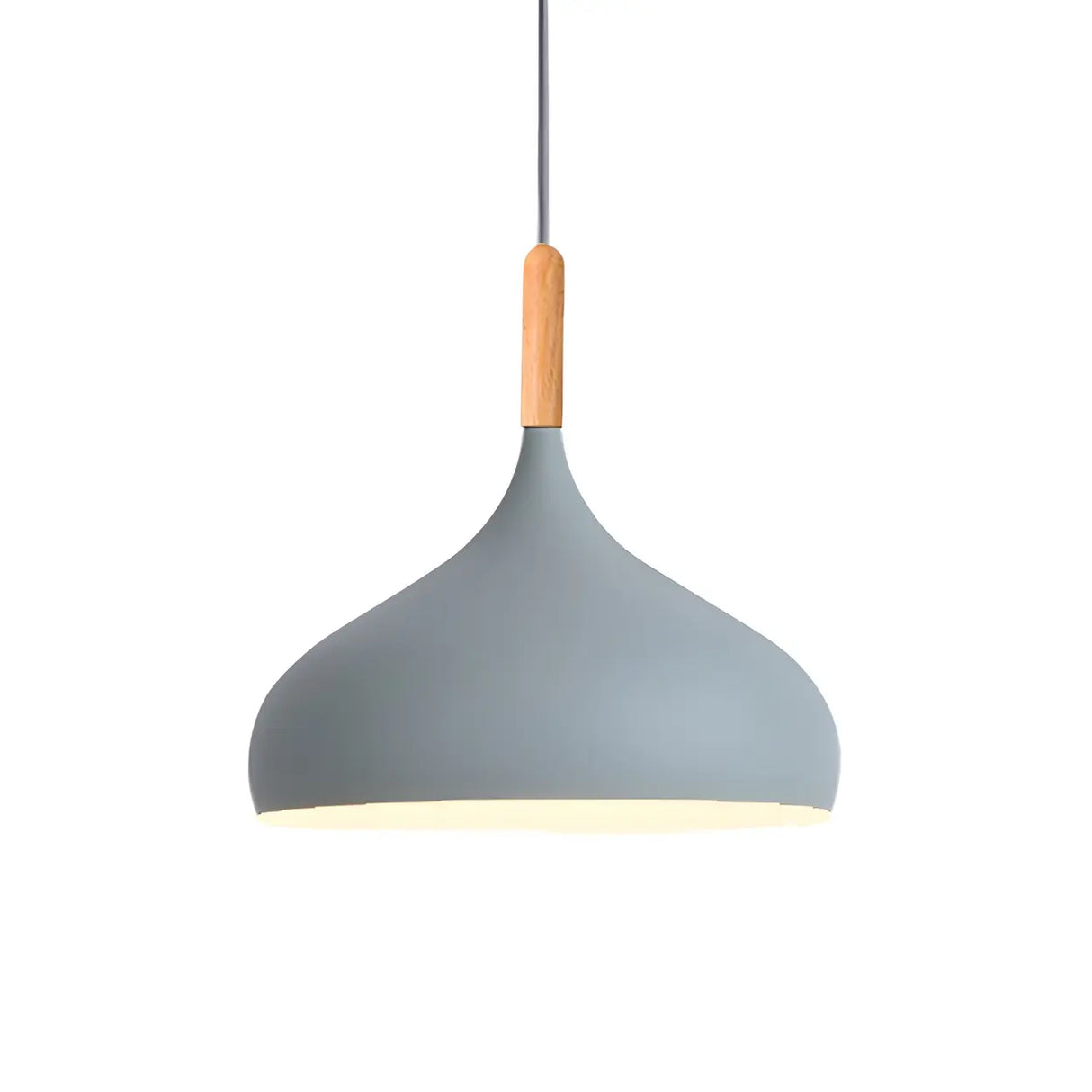 Contemporary Metal Teardrop-Shaped Pendant Light Image - 25
