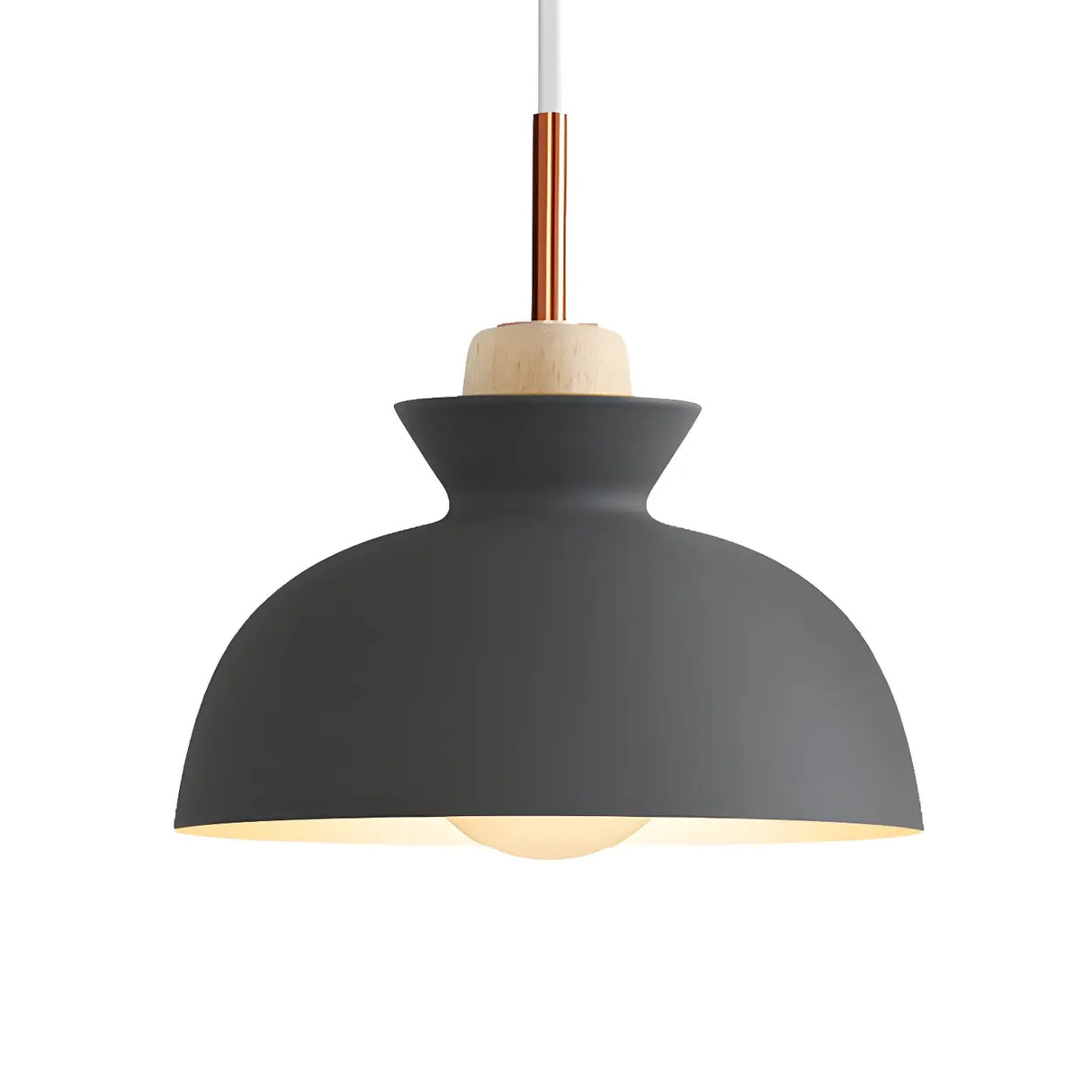 Contemporary Mini Cone Dome Metal Pendant Light Image - 15