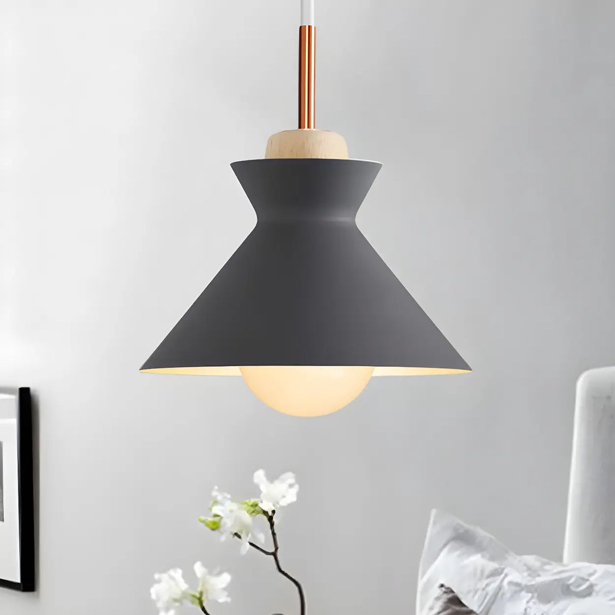 Contemporary Mini Cone Dome Metal Pendant Light Image - 4