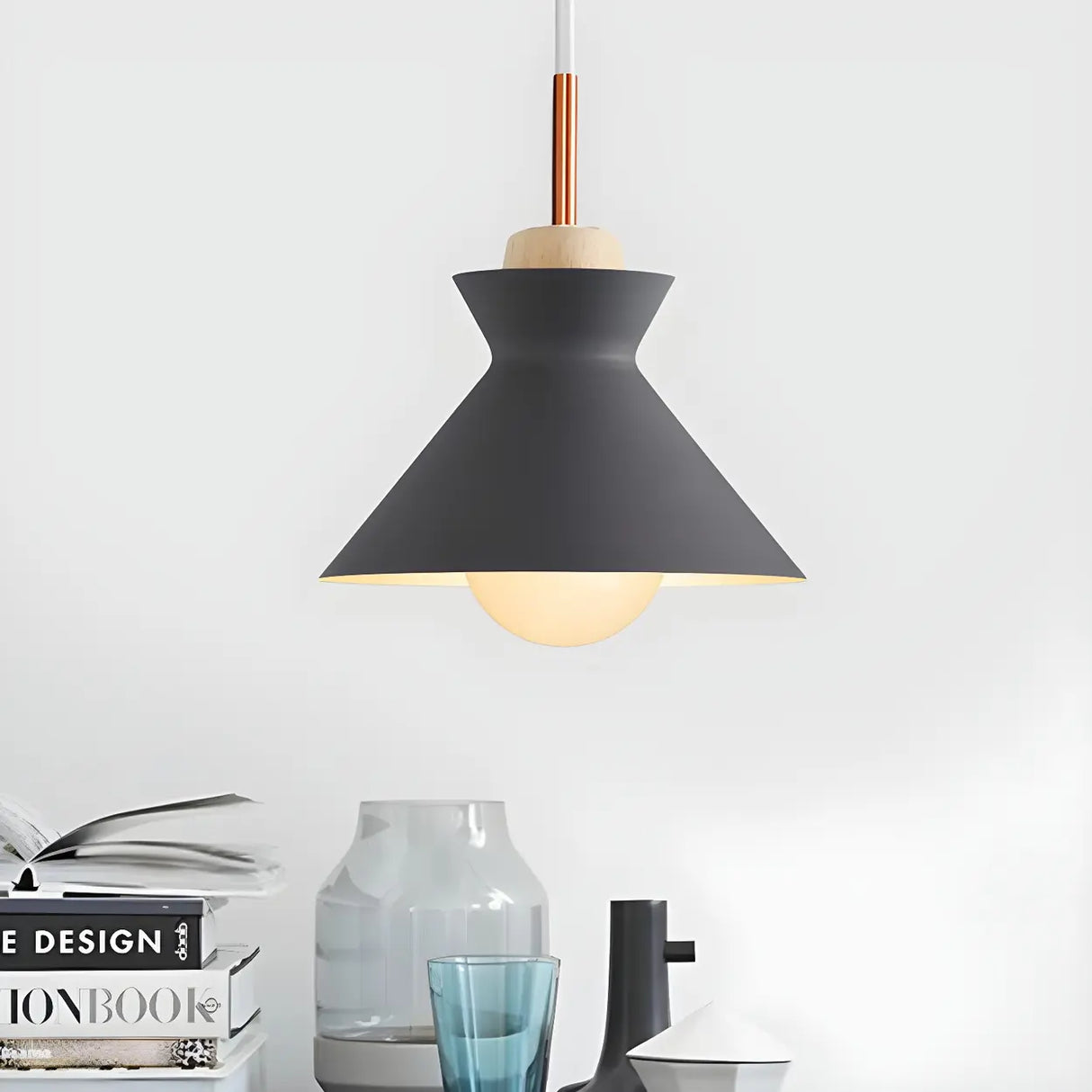 Contemporary Mini Cone Dome Metal Pendant Light Image - 5