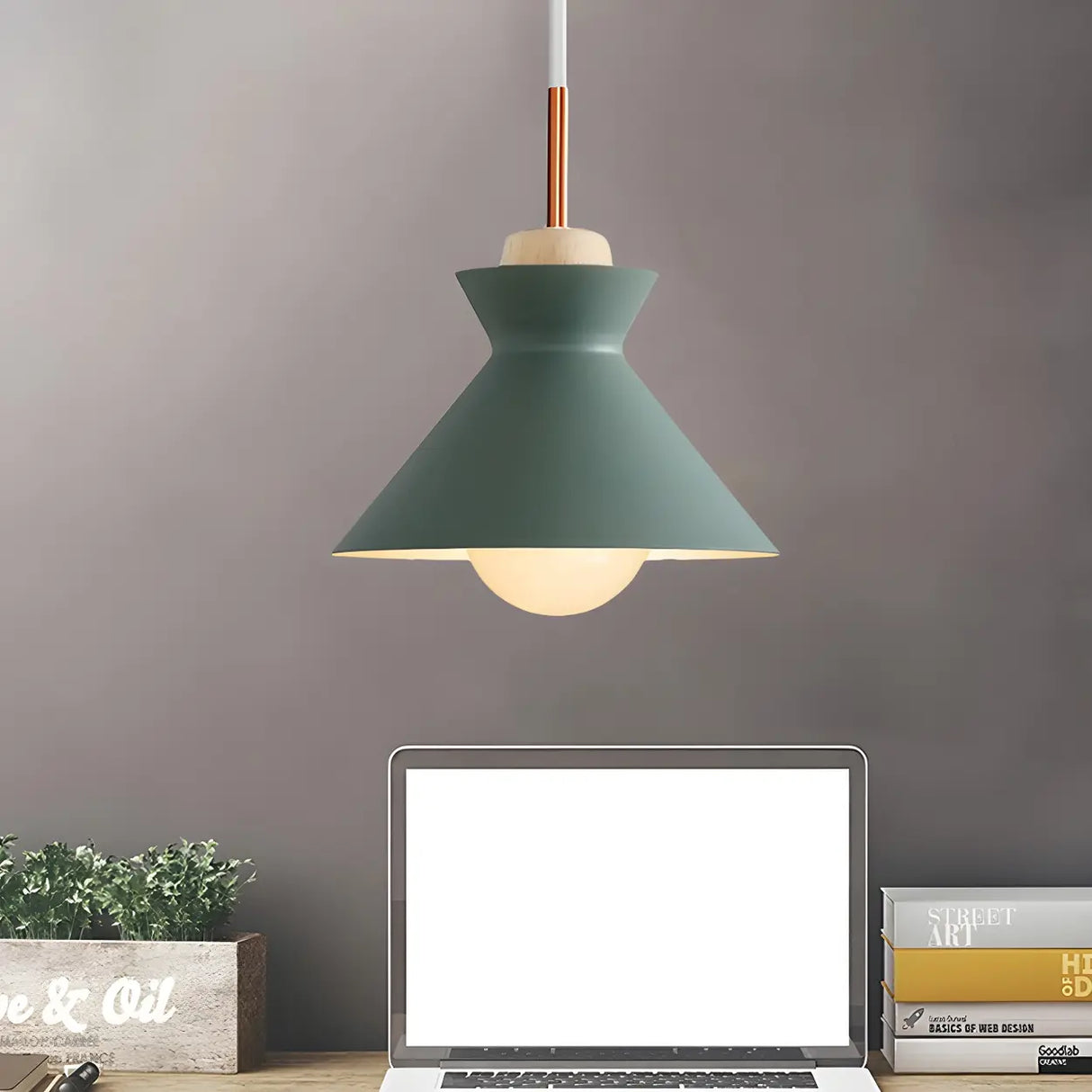 Contemporary Mini Cone Dome Metal Pendant Light Image - 8