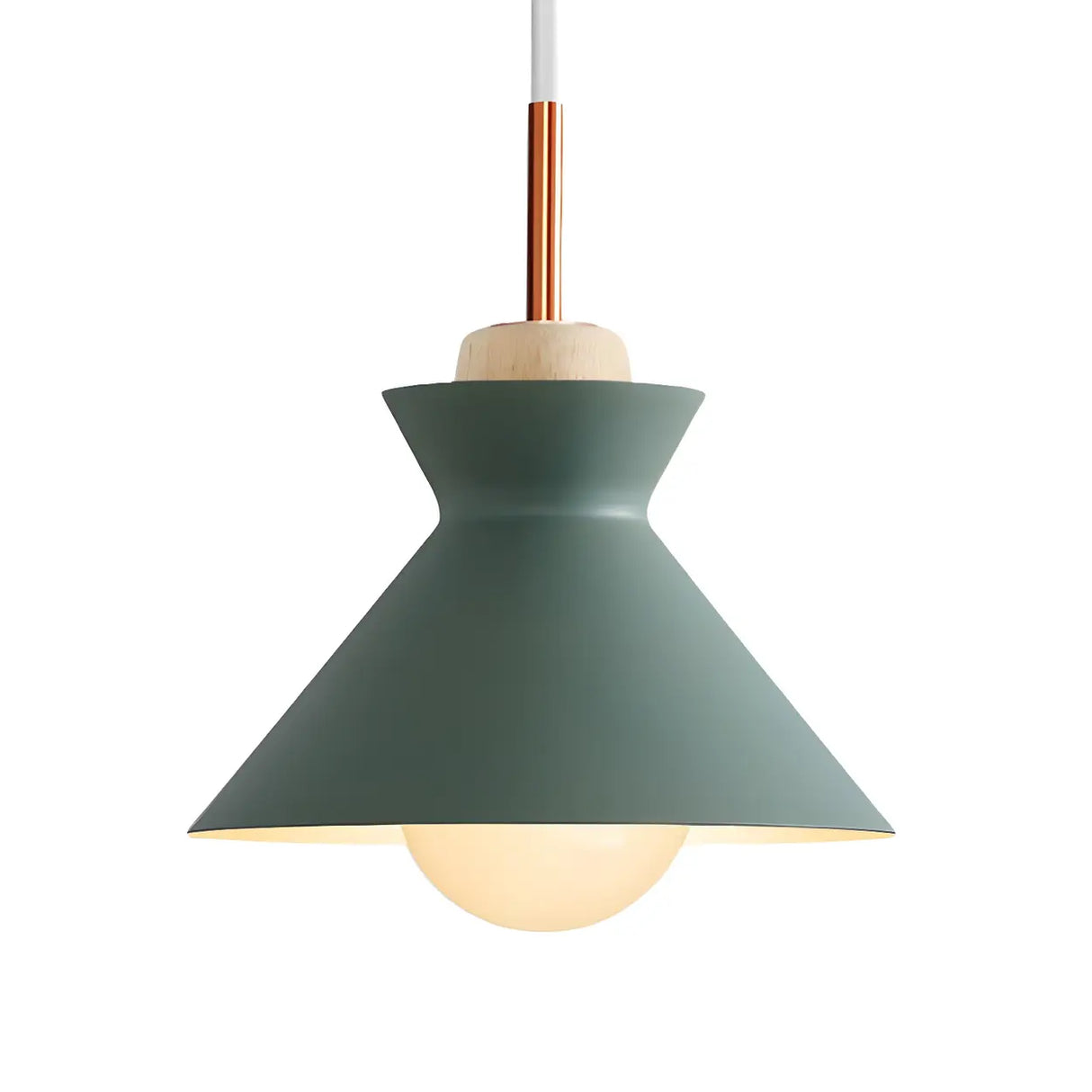 Contemporary Mini Cone Dome Metal Pendant Light Image - 9