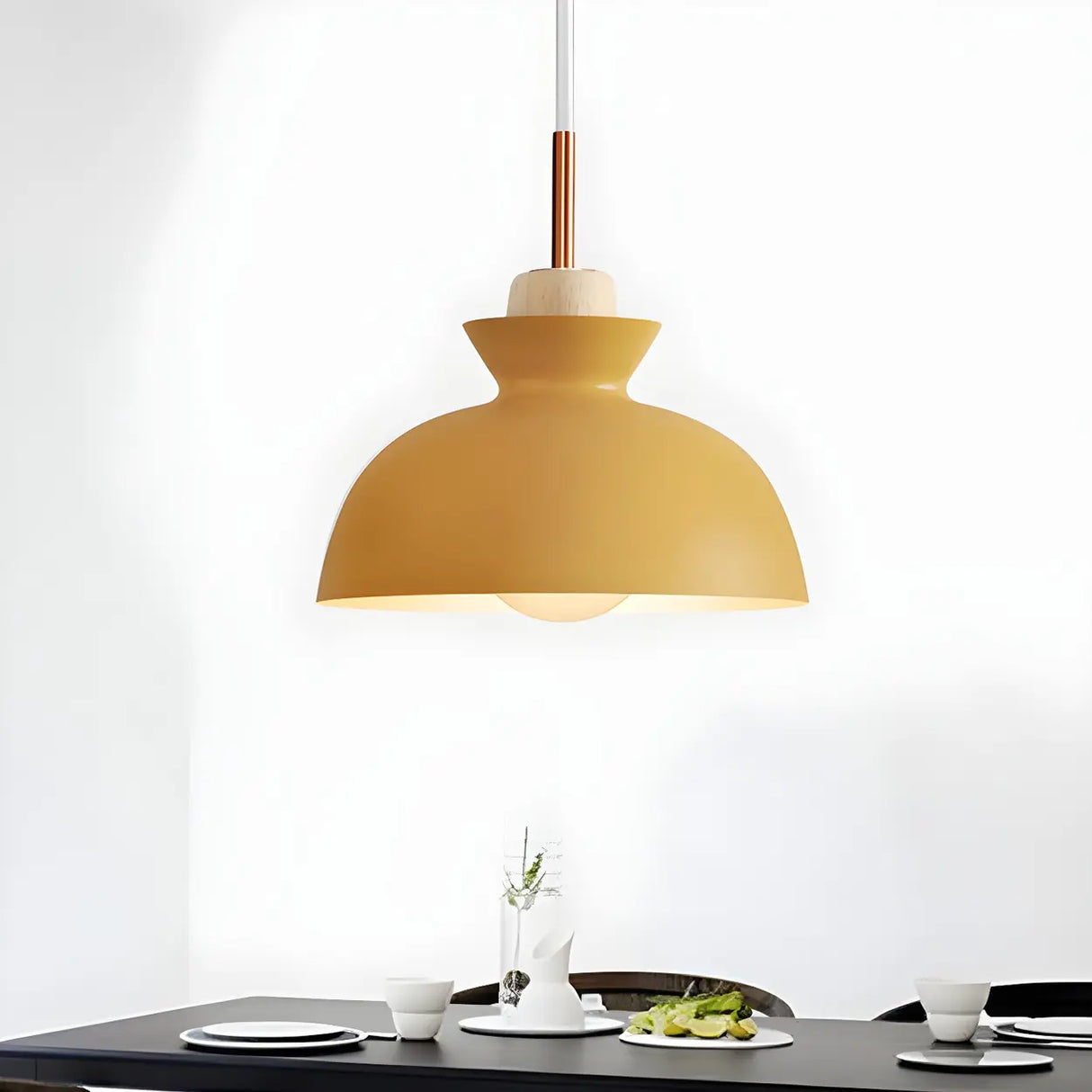 Contemporary Mini Cone Dome Metal Pendant Light Image - 11
