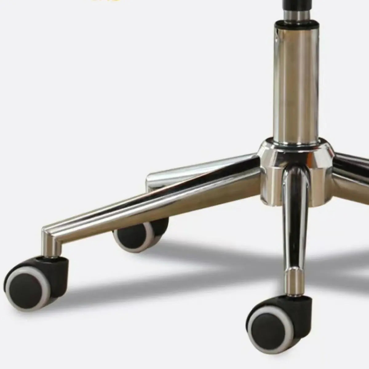 Contemporary Orange Swivel Ergonomic Leather Office Chair Image - 8