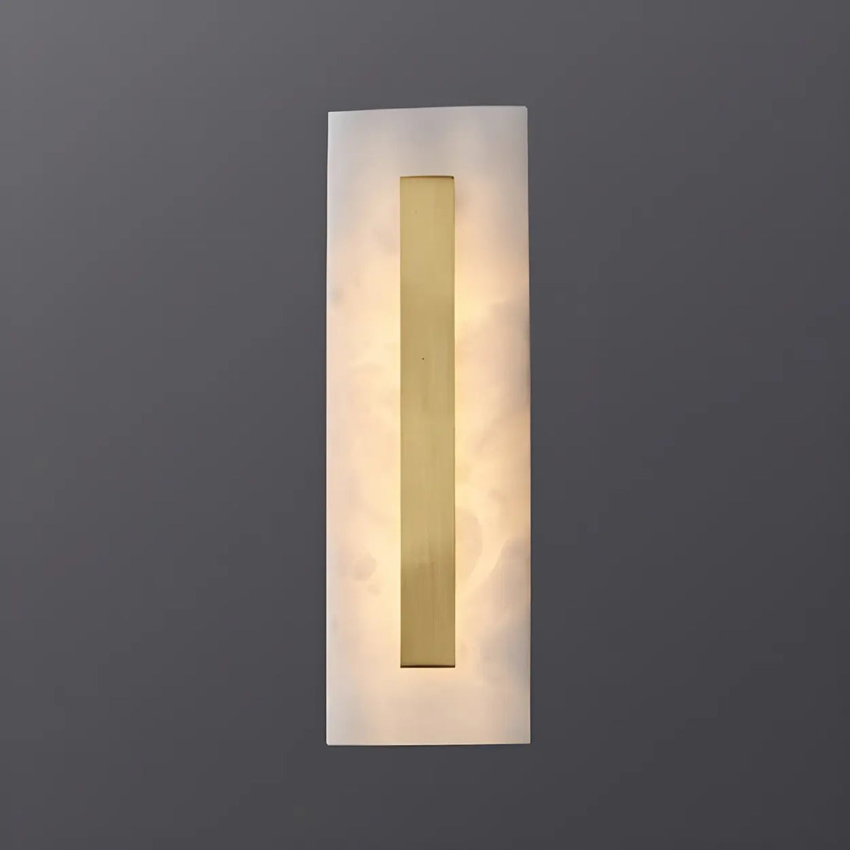 Contemporary Oval Stone White Alabaster Bedroom Wall Sconce Image - 17