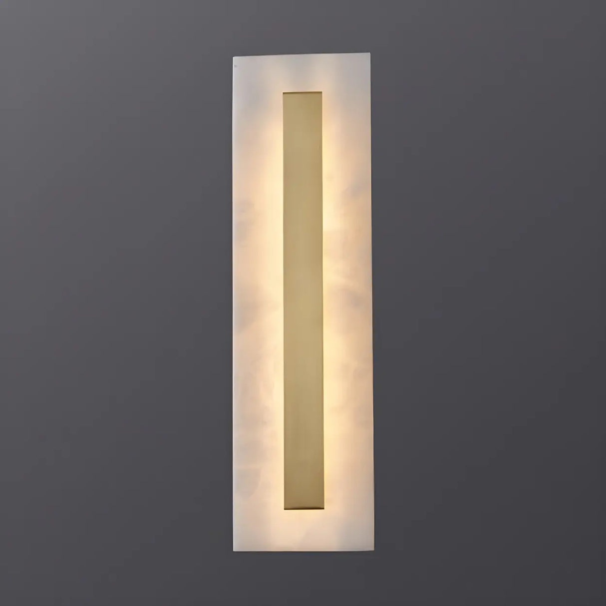 Contemporary Oval Stone White Alabaster Bedroom Wall Sconce Image - 18