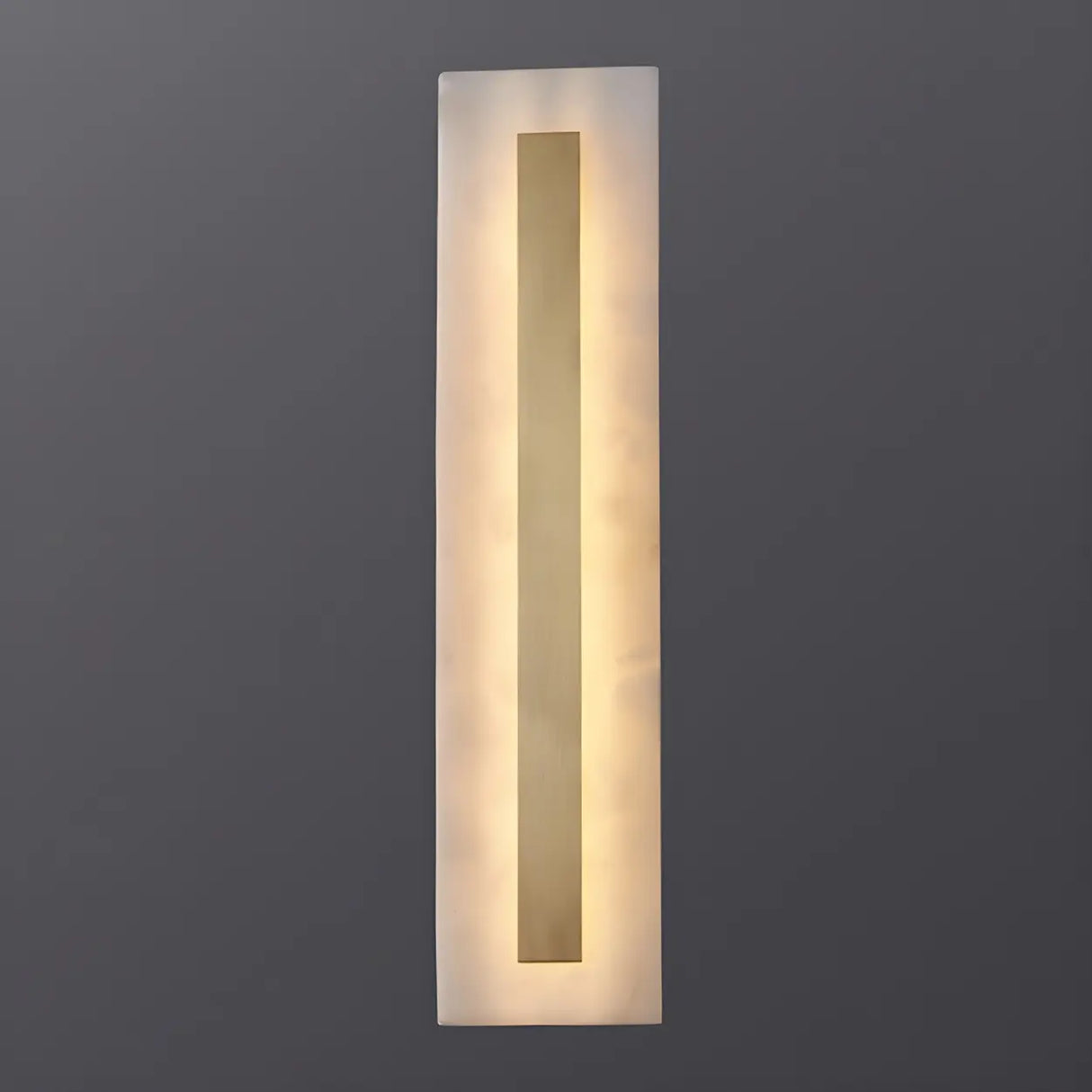 Contemporary Oval Stone White Alabaster Bedroom Wall Sconce Image - 19