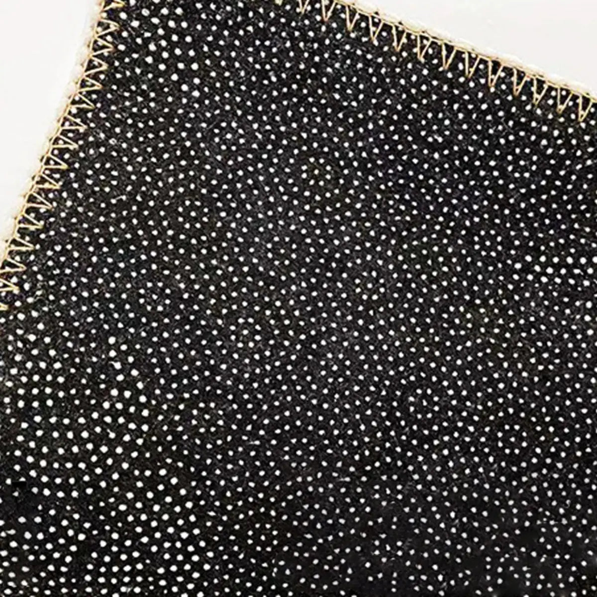 Contemporary Rectangle Microfiber Blue-Gold Area Rug Image - 6