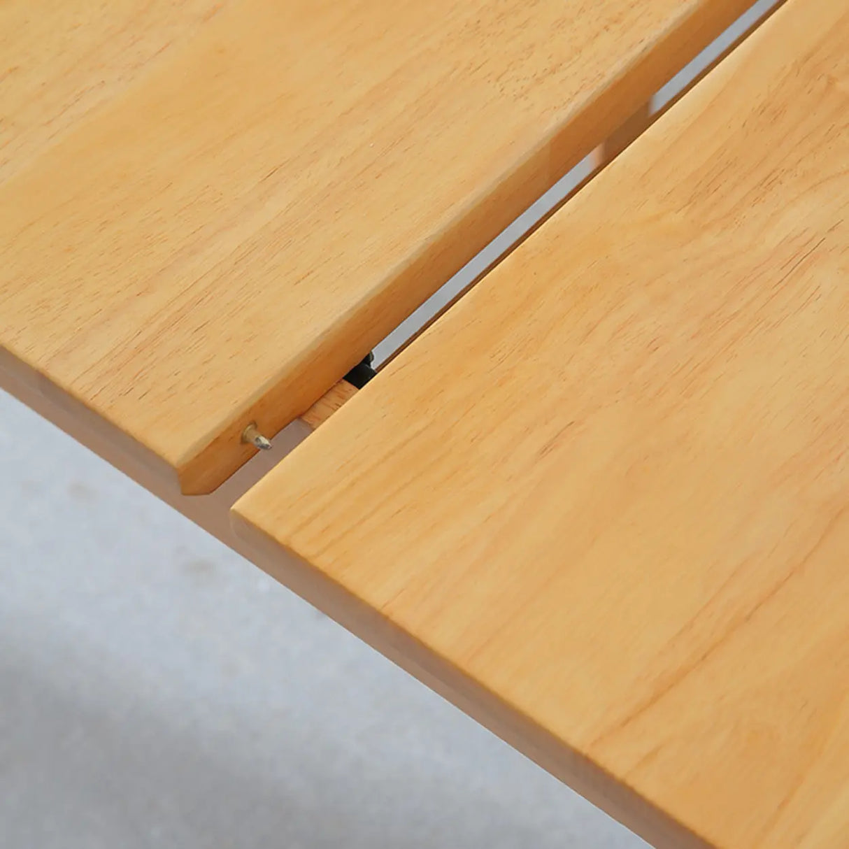 Contemporary Rectangle Natural Wood Extendable Dining Table Image - 8