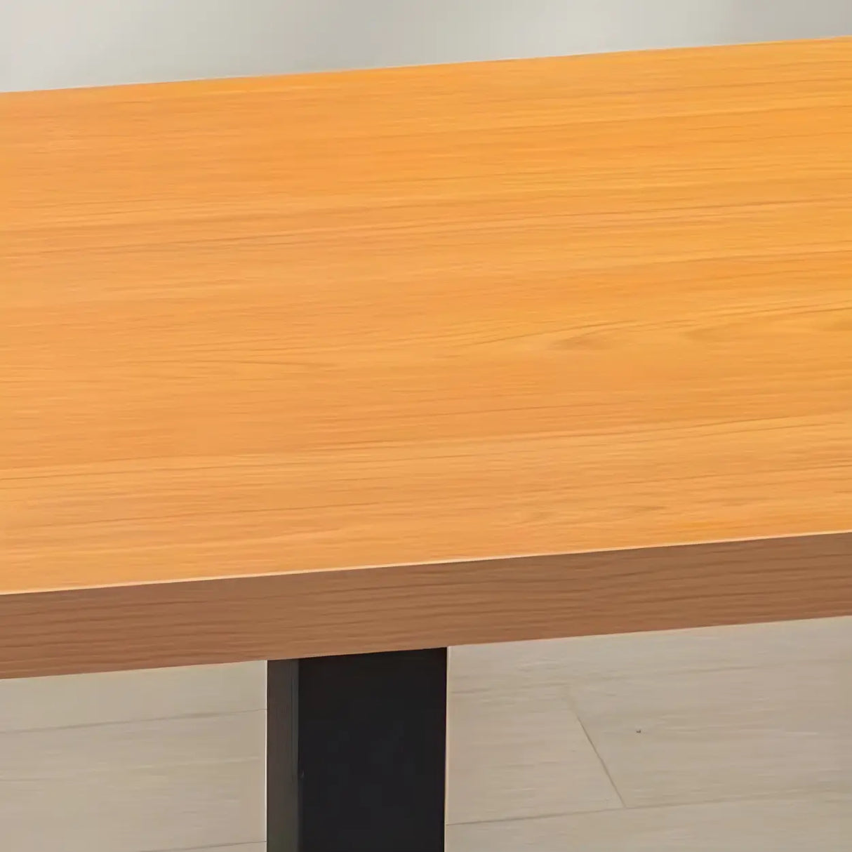 Contemporary Rectangular Black Wood Dining Table Image - 12