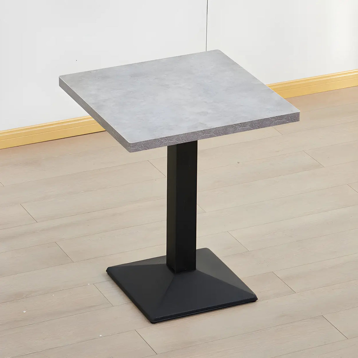 Contemporary Rectangular Black Wood Dining Table Image - 15