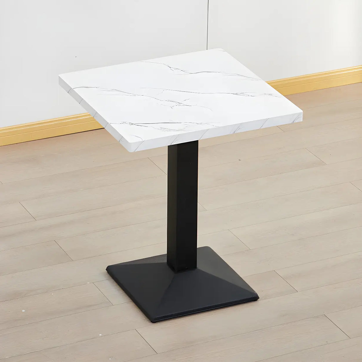 Contemporary Rectangular Black Wood Dining Table Image - 16