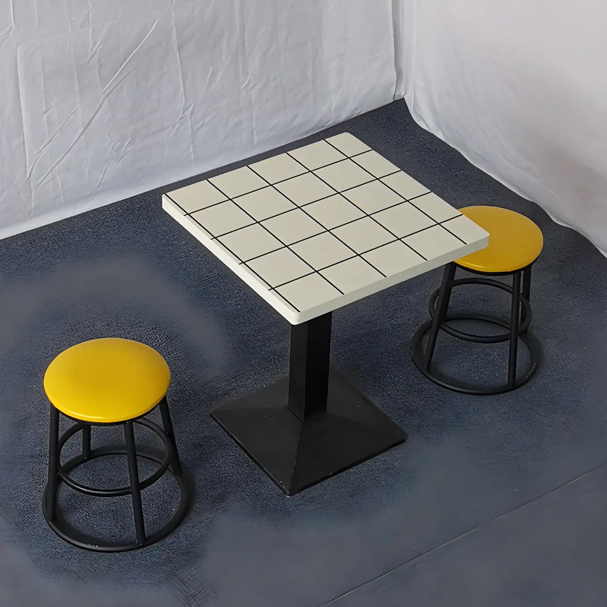 Contemporary Rectangular Black Wood Dining Table Image - 6