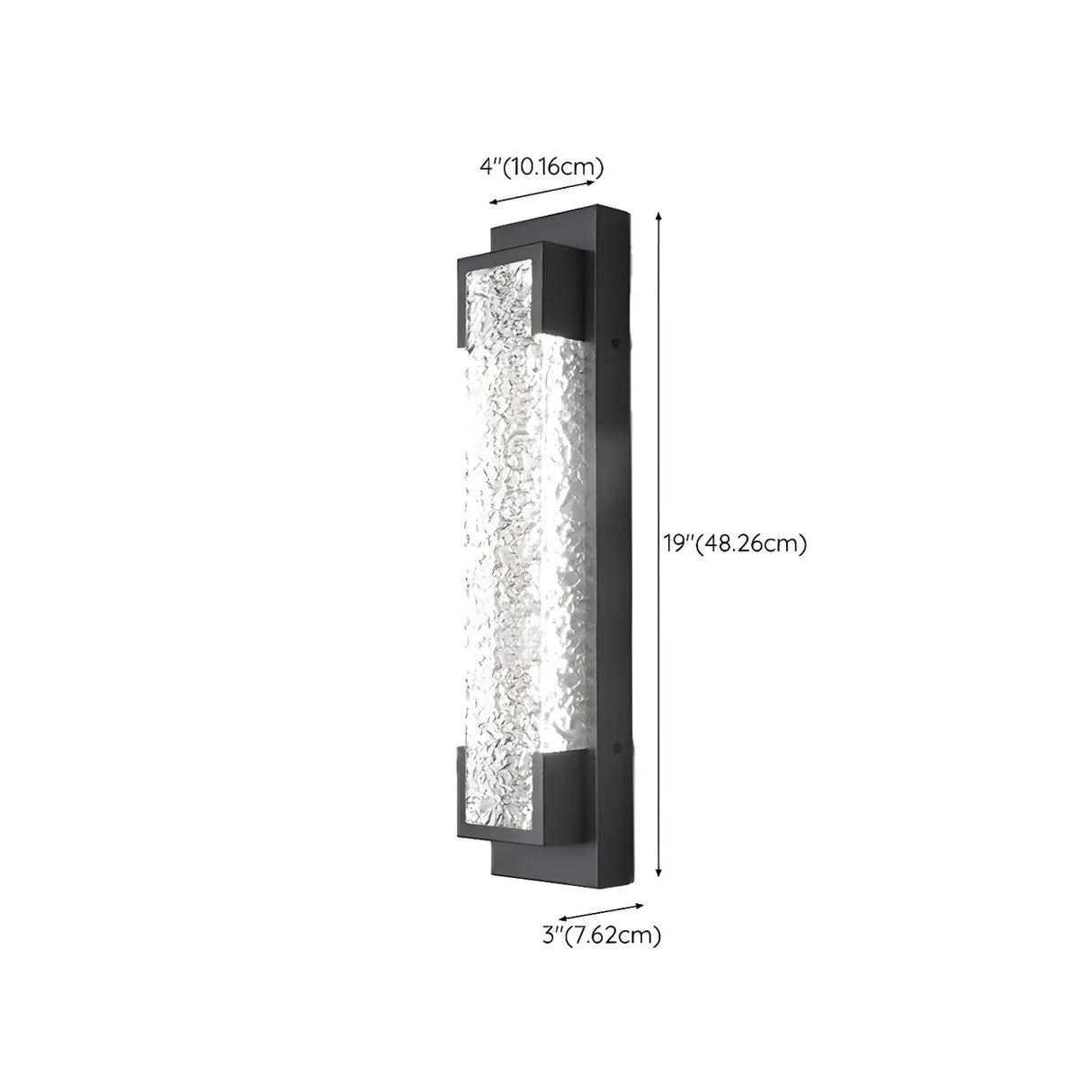Contemporary Rectangular Metal External Wall Light